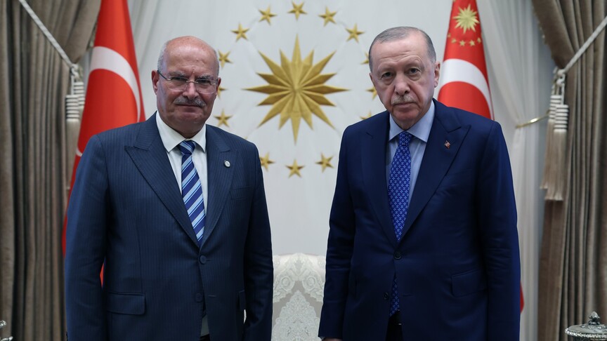 ATO Başkanı Baran, Ankara ekonomisine ilişkin raporu Cumhurbaşkanı Erdoğan'a sundu