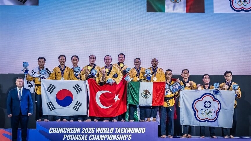 Türkiye, Dünya Tekvando Poomsae Şampiyonası'nda altın madalya kazandı