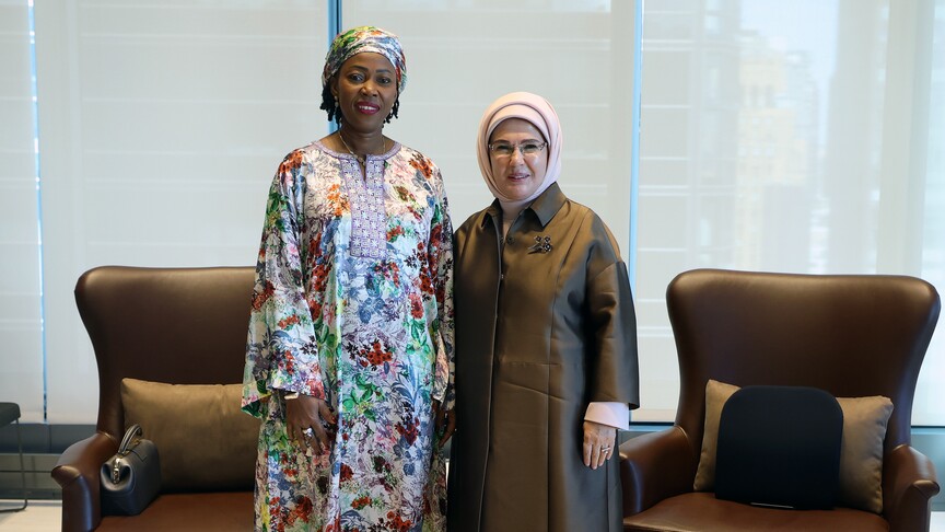 Emine Erdoğan, Sierra Leone Cumhurbaşkanı’nın eşiyle çevre ve eğitimi görüştü