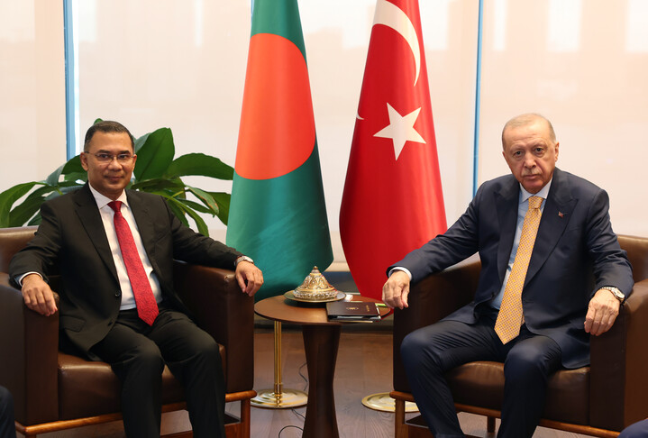 Cumhurbaşkanı Erdoğan, Bangladeş Başbakanı Rahman ile BM Genel Kurulu sonrası görüştü