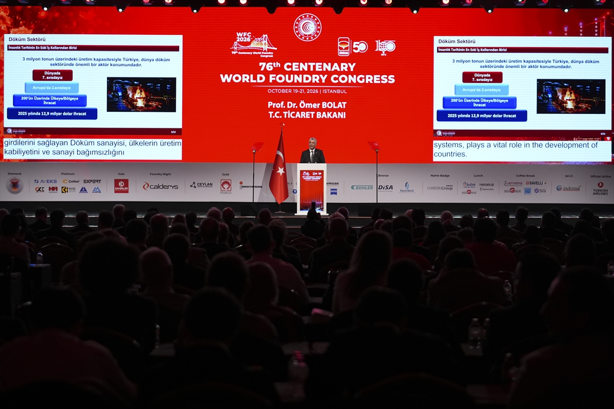 Bakan Bolat, Türkiye’nin 2025 döküm üretimini 2,3 milyon ton olarak açıkladı