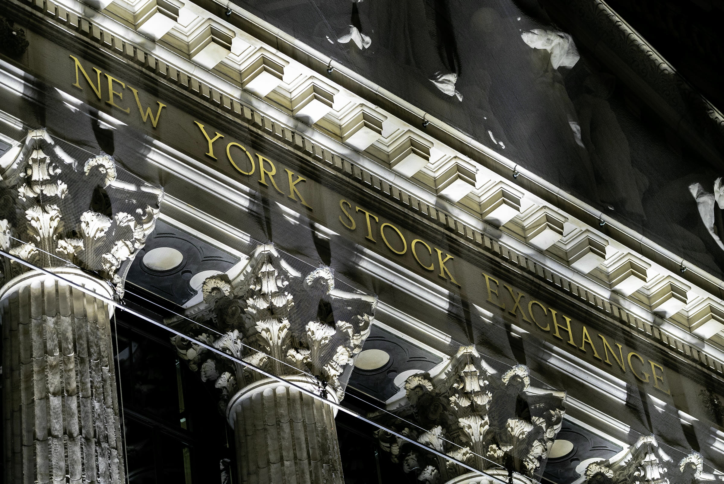 New York Stock Exchange sign