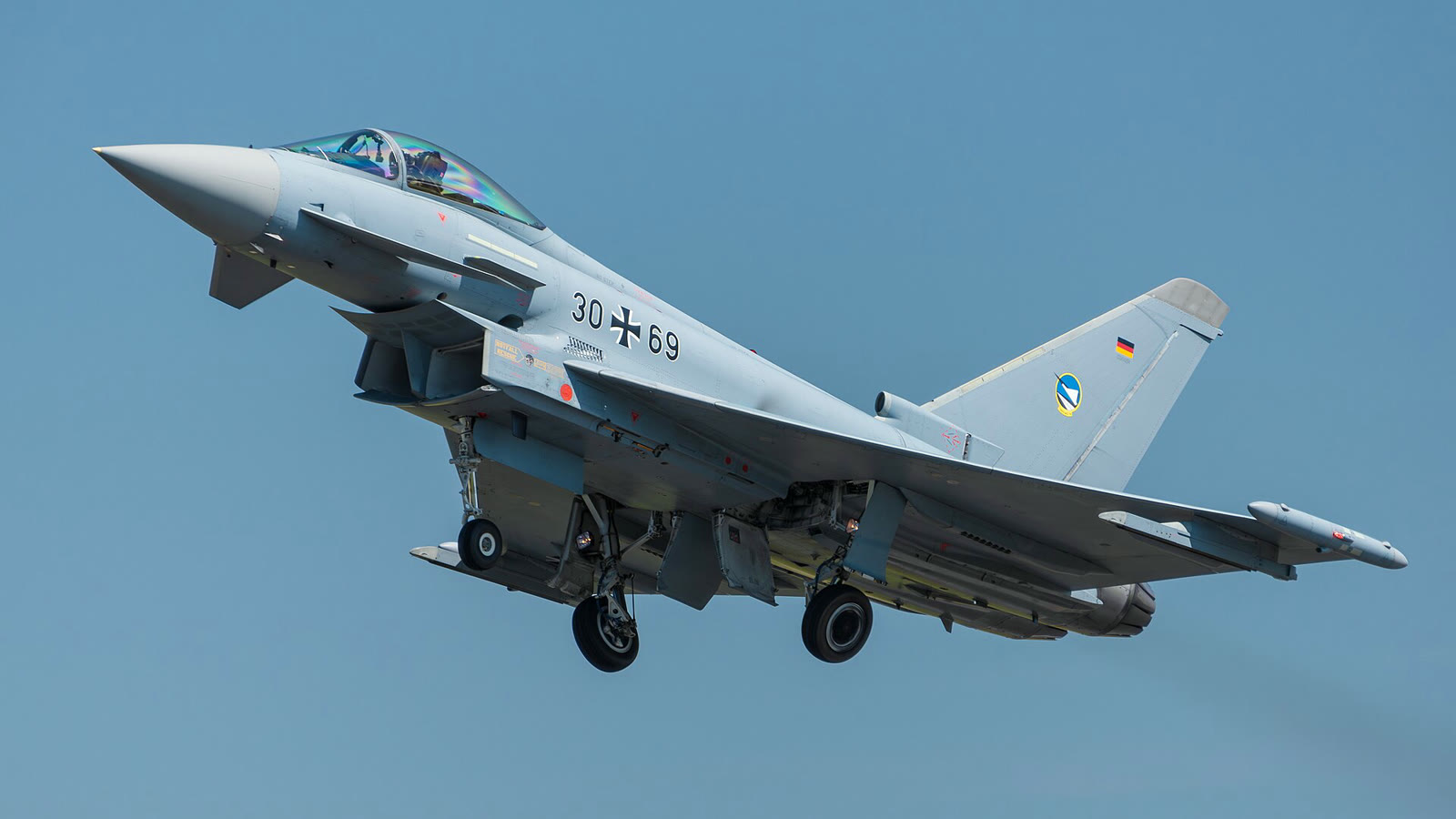 A German Air Force Eurofighter Typhoon (archive)