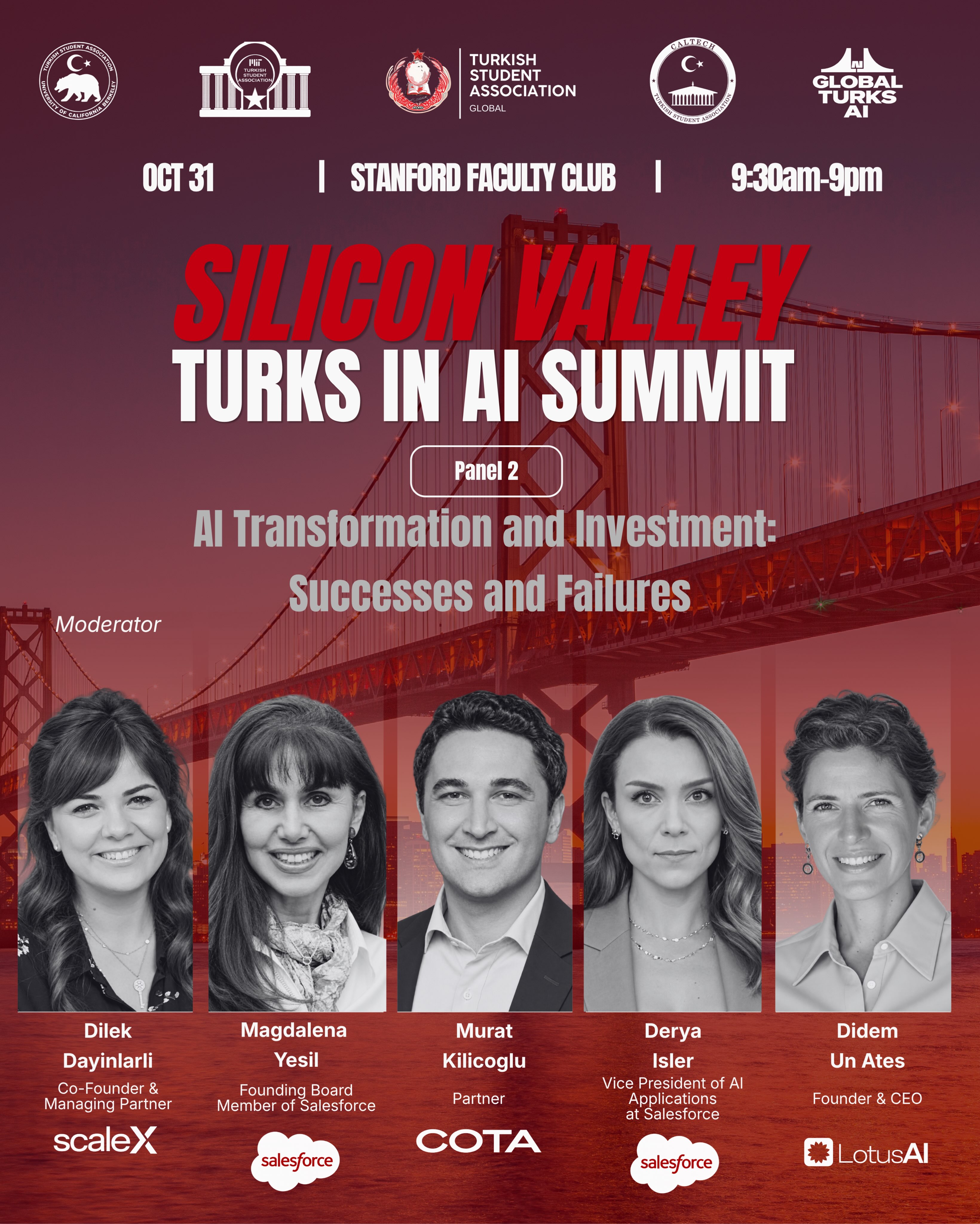 The summit's second panel, "AI Transformation and Investment"