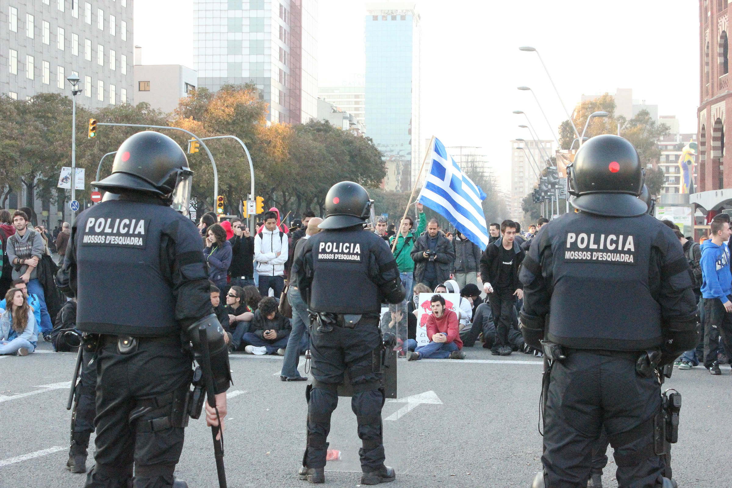 Katalonya polisi Mossos d'Esquadra'nın çevik kuvvet ekipleri (arşiv)