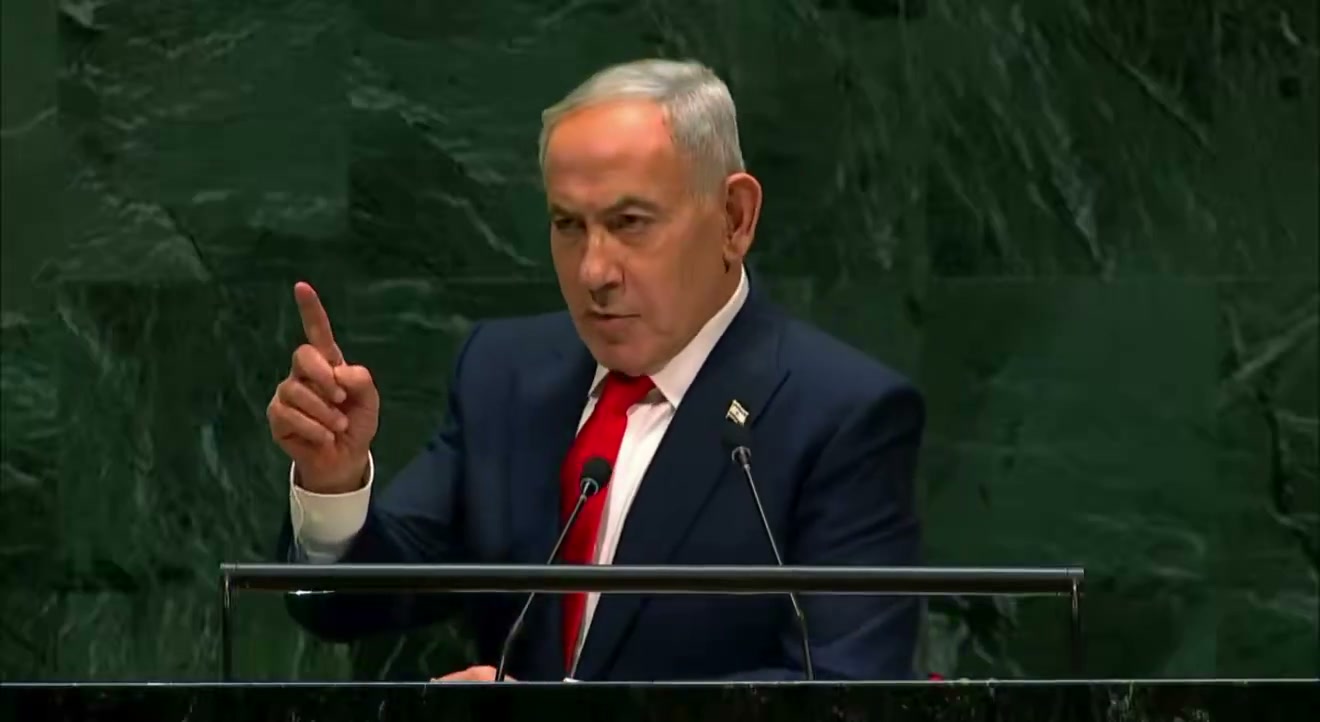 İsrail Başbakanı Netanyahu BM Genel Kurulu kürsüsünde