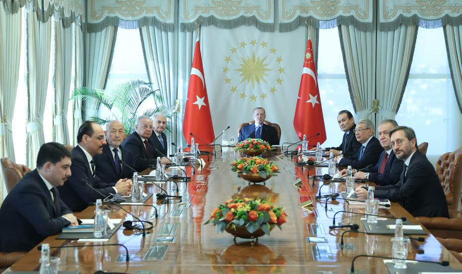President Erdoğan receiving the OTS Council of Elders (file photo)