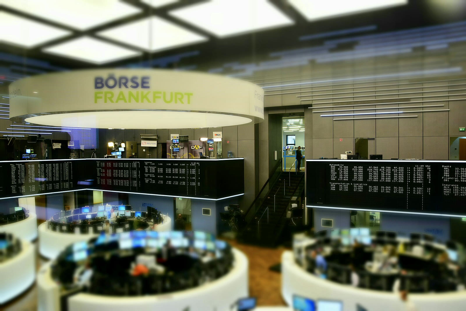Frankfurt Borsası işlem salonu