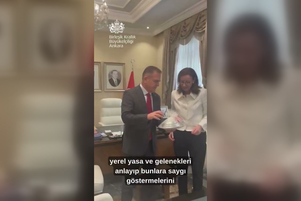 A moment from Ambassador Anderson’s visit to the Muğla Governor’s Office