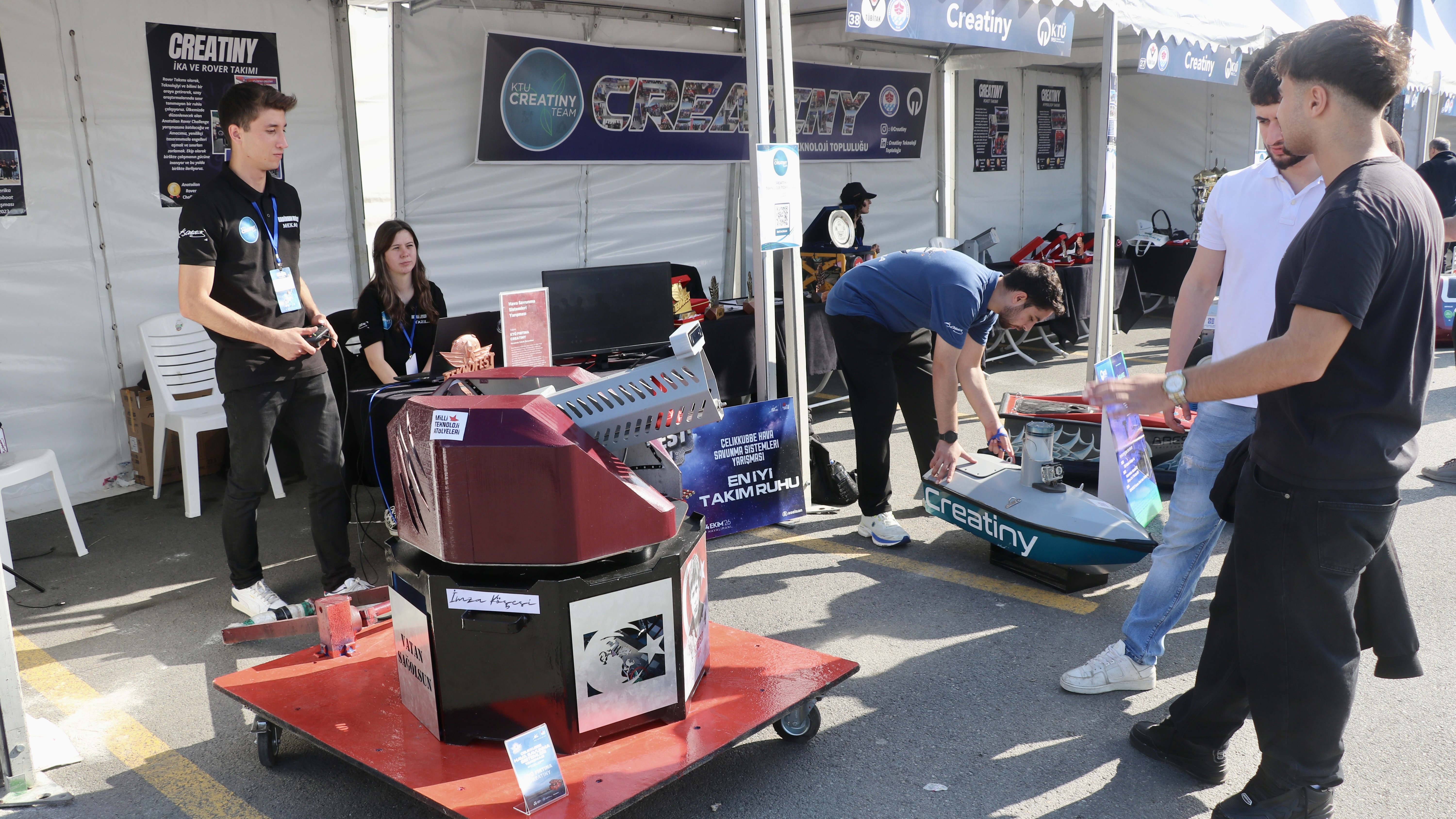 Technology exhibits at BilimFest in Trabzon