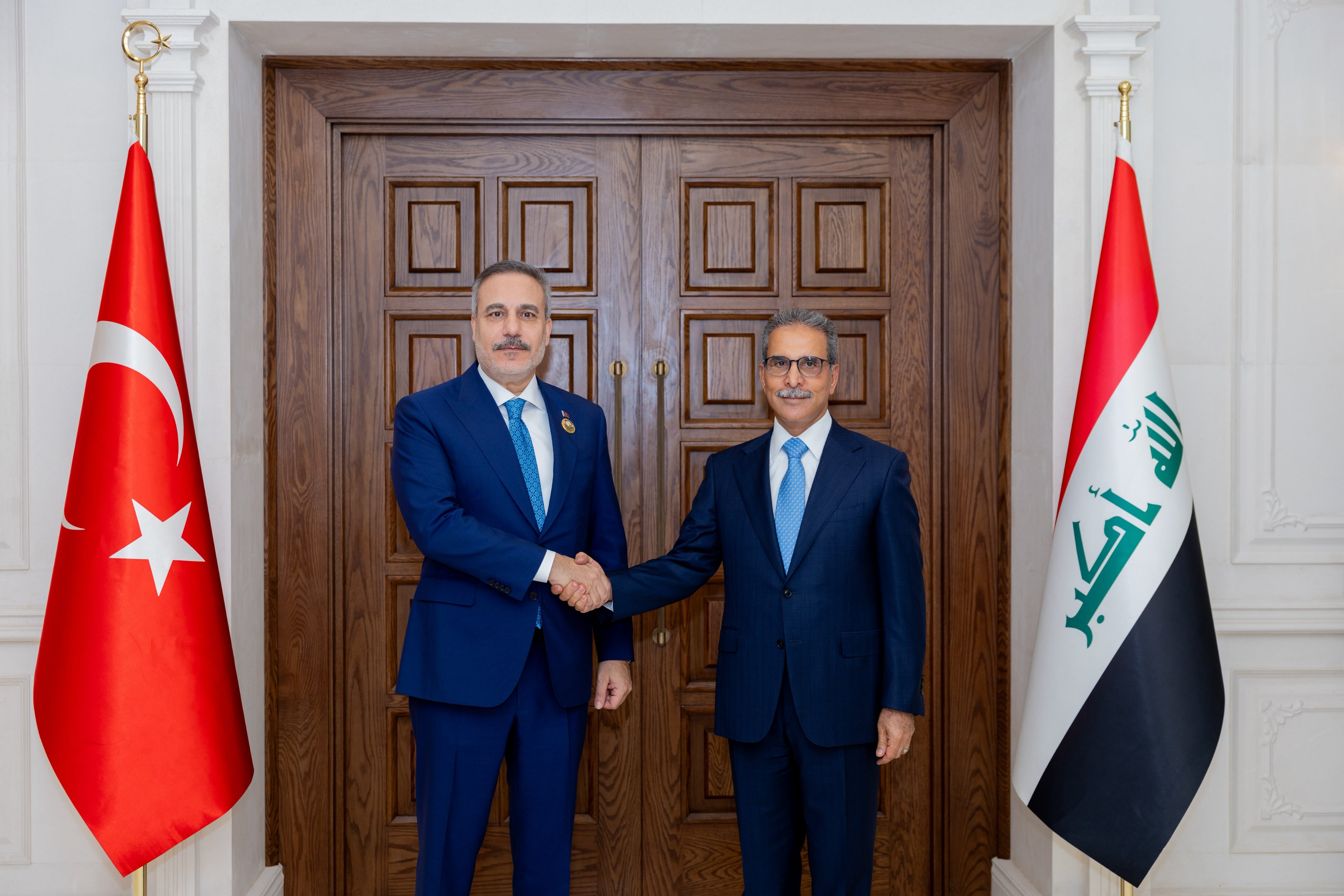 Hakan Fidan and Iraq’s Supreme Judicial Council head Faiq Zaidan