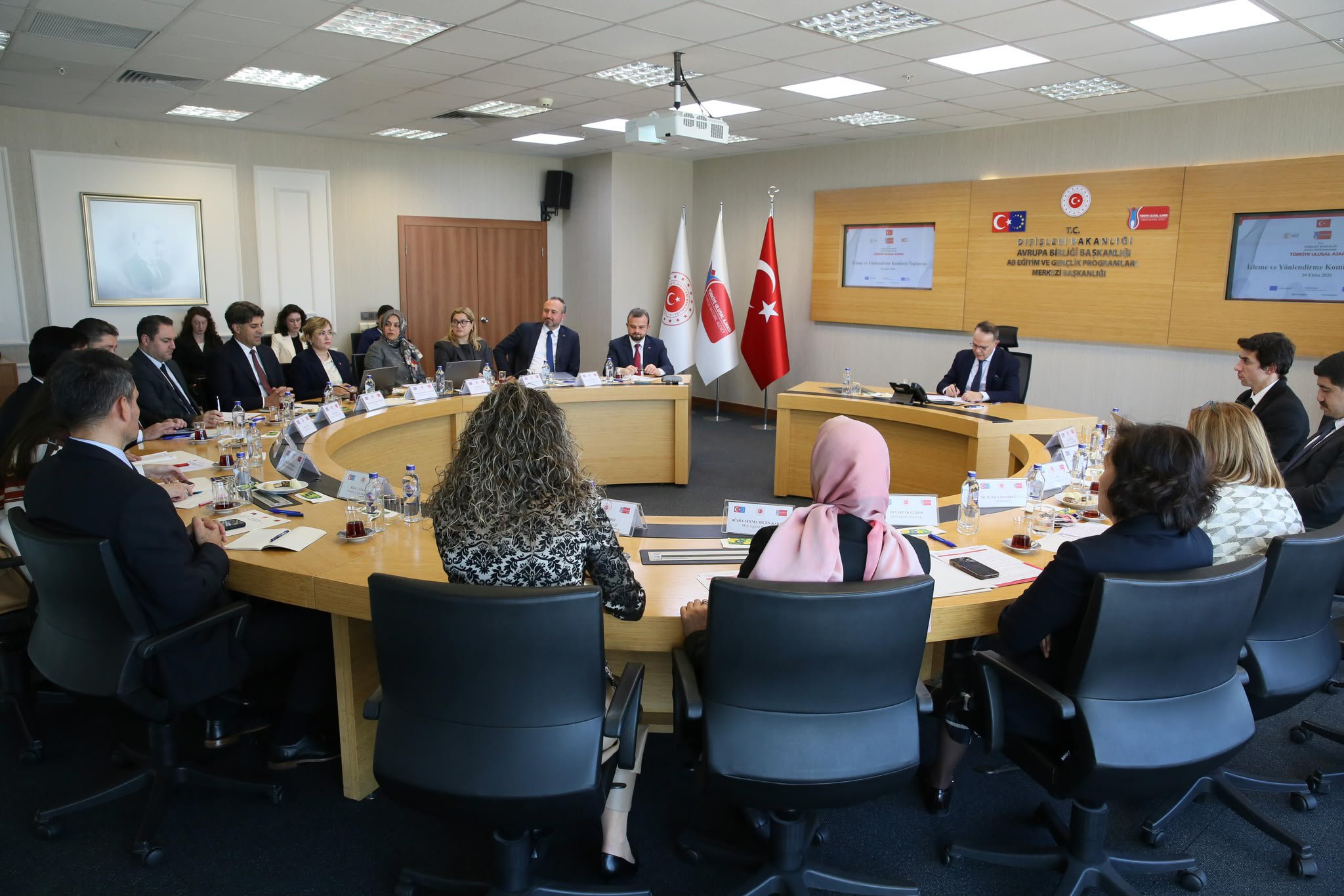 Türkiye Ulusal Ajansında düzenlenen toplantıdan bir kare