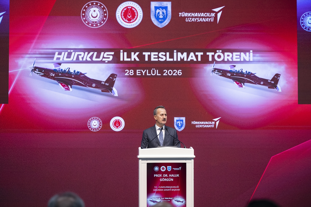 Cumhurbaşkanlığı Savunma Sanayii Başkanı Haluk Görgün, HÜRKUŞ İlk Teslimat Töreni'nde konuşuyor