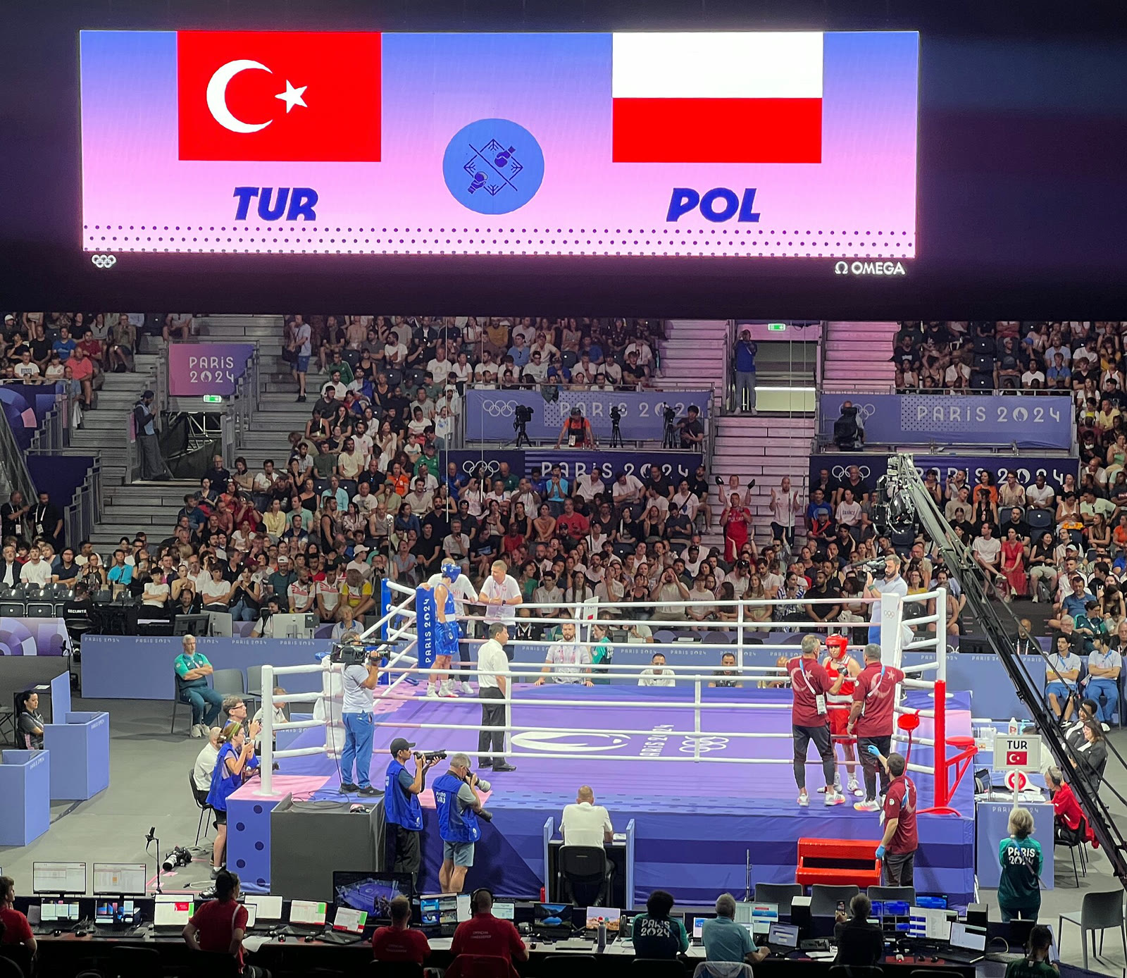 Paris 2024 Olimpiyatları'nda Türkiye-Polonya kadınlar boks maçı (arşiv)
