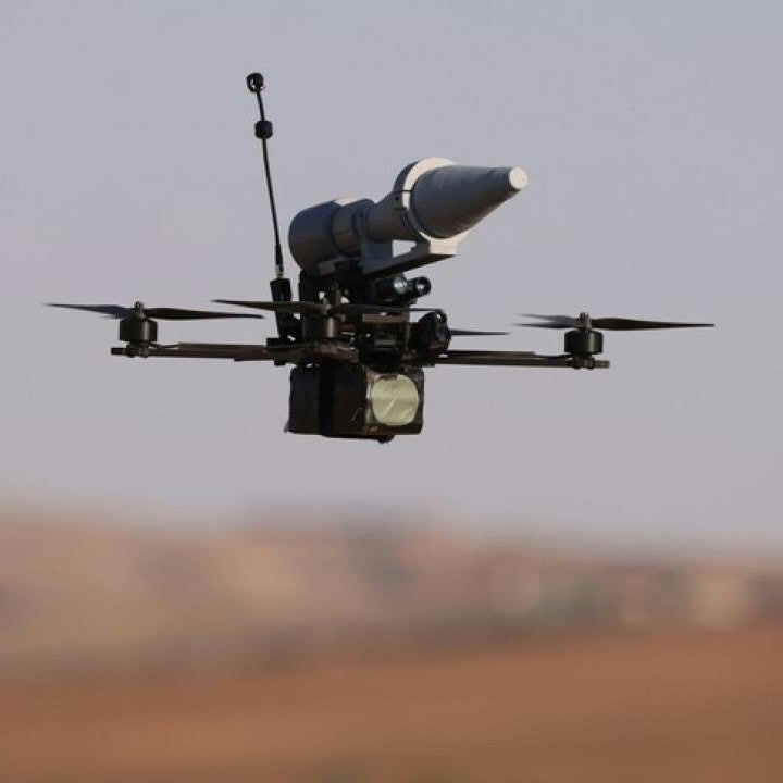 An FPV-type kamikaze unmanned aerial vehicle