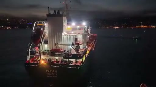 Malta bayraklı "Ivyan" tankeri havadan görünüm
