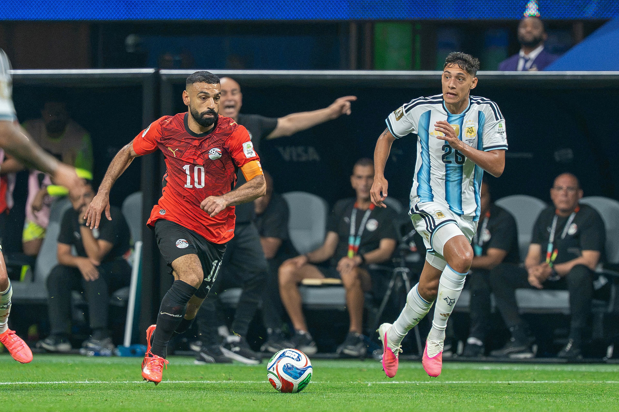 Mohamed Salah during a match (archive)