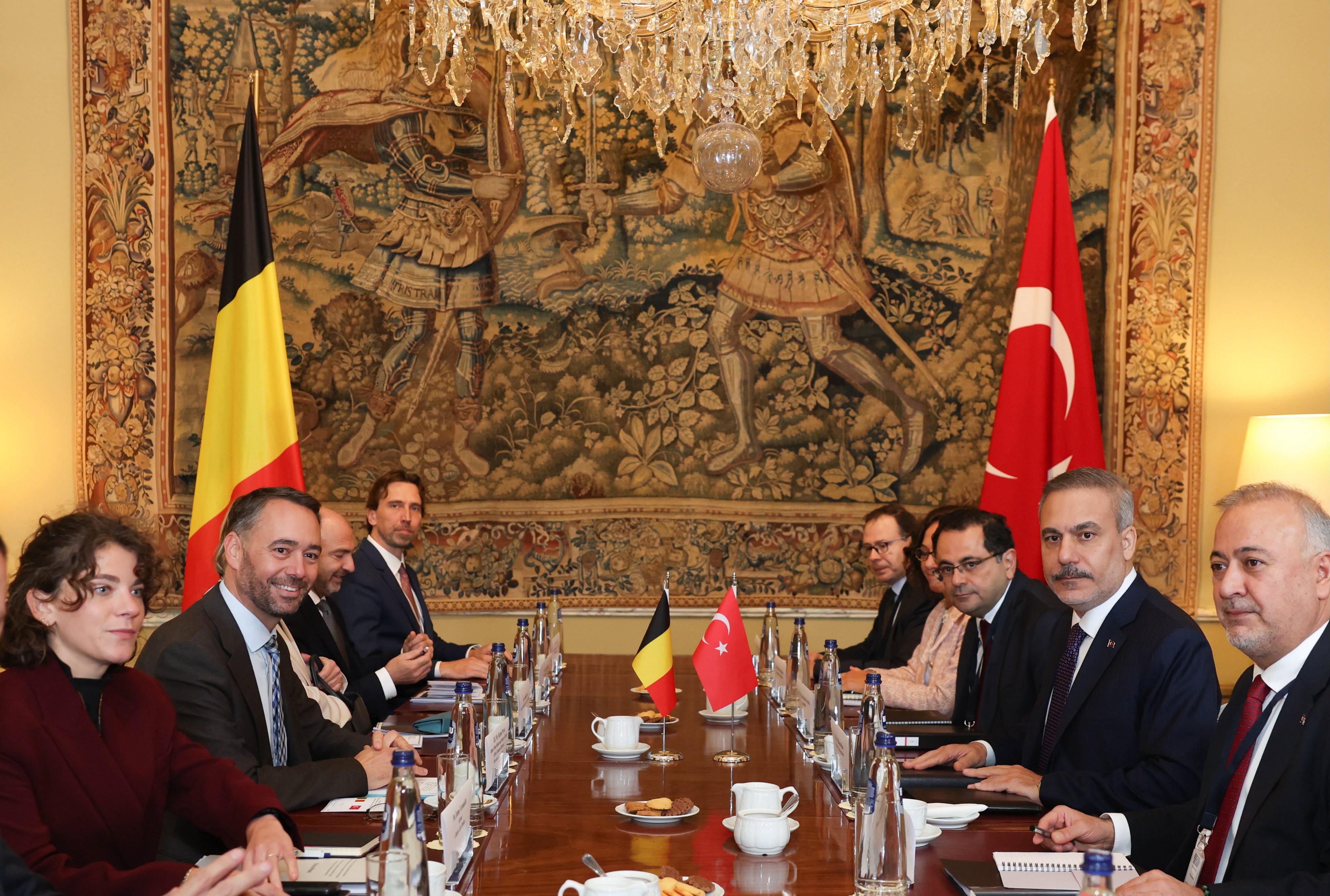 Talks between the Turkish and Belgian delegations