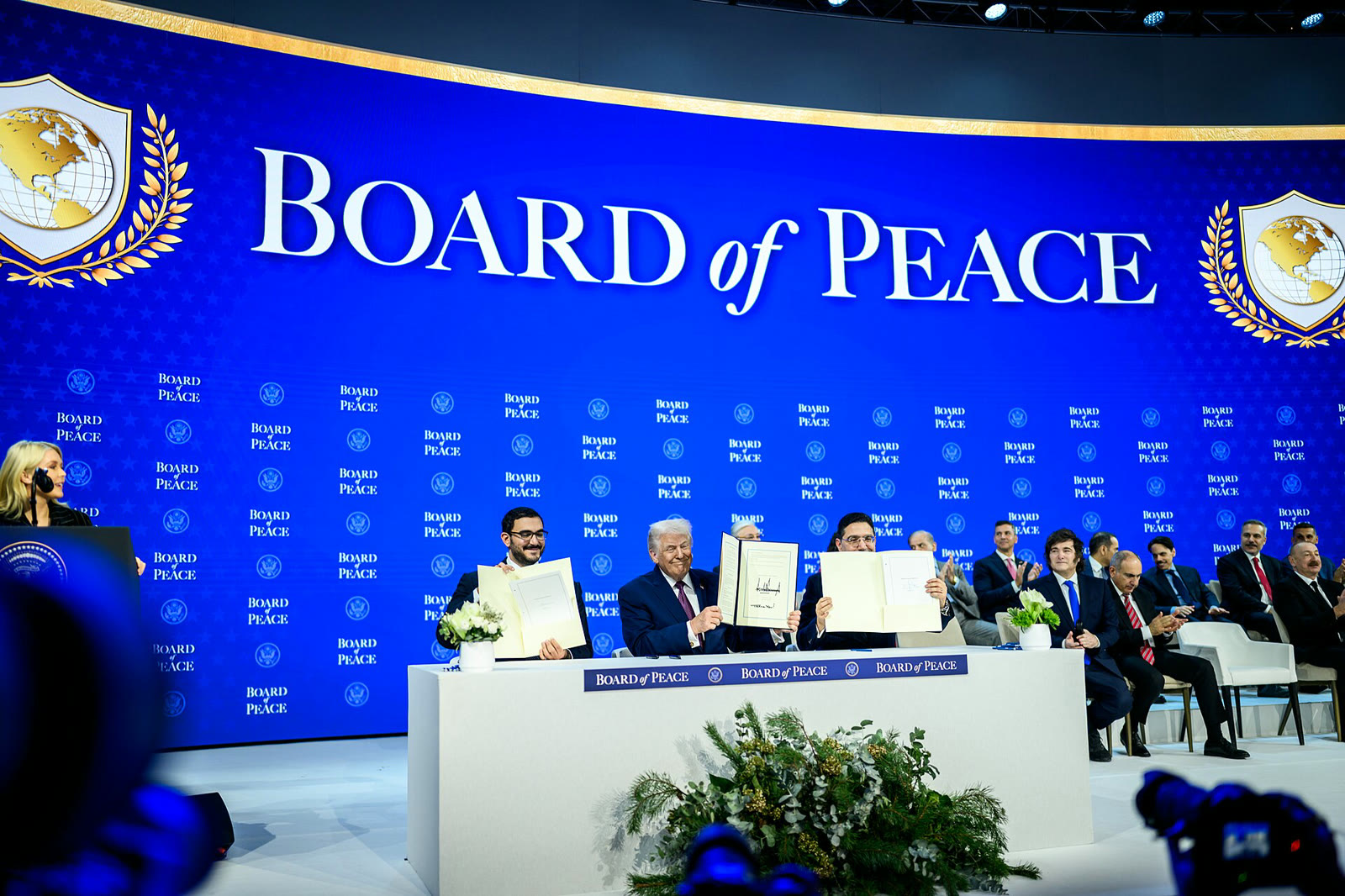 Gazze Barış Kurulu'nun Davos'taki imza töreni (arşiv, Ocak 2026)