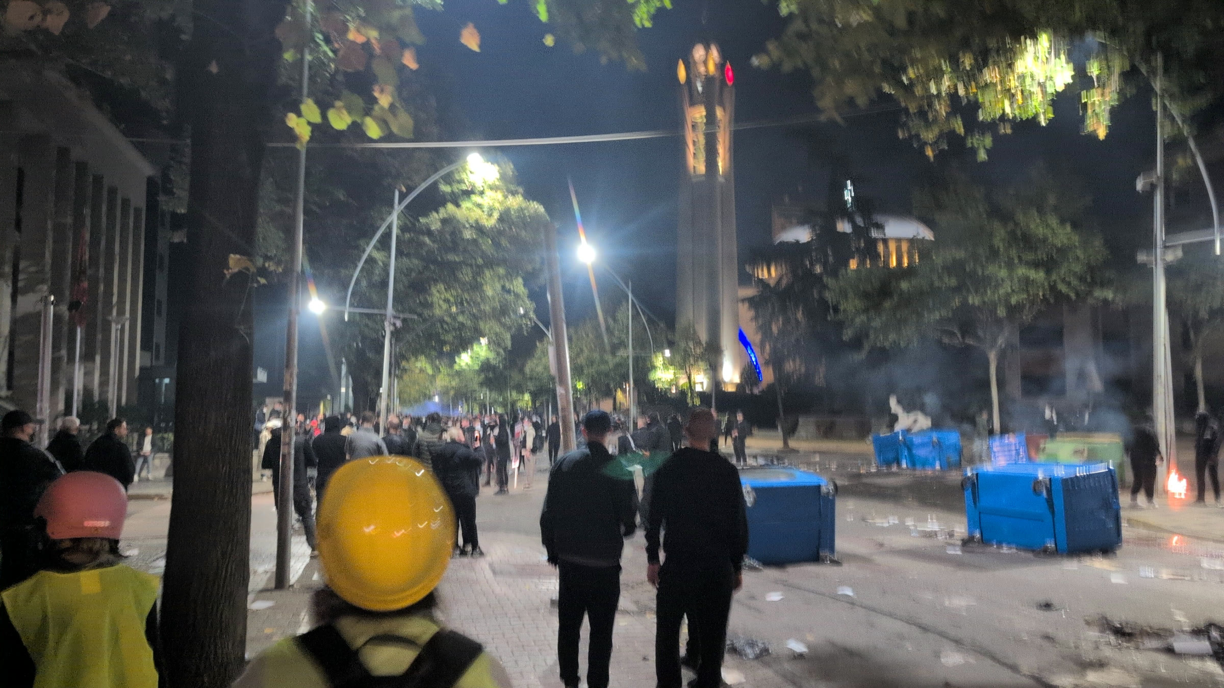 Arnavutluk'un başkenti Tiran'da bir protesto gösterisi (2026)