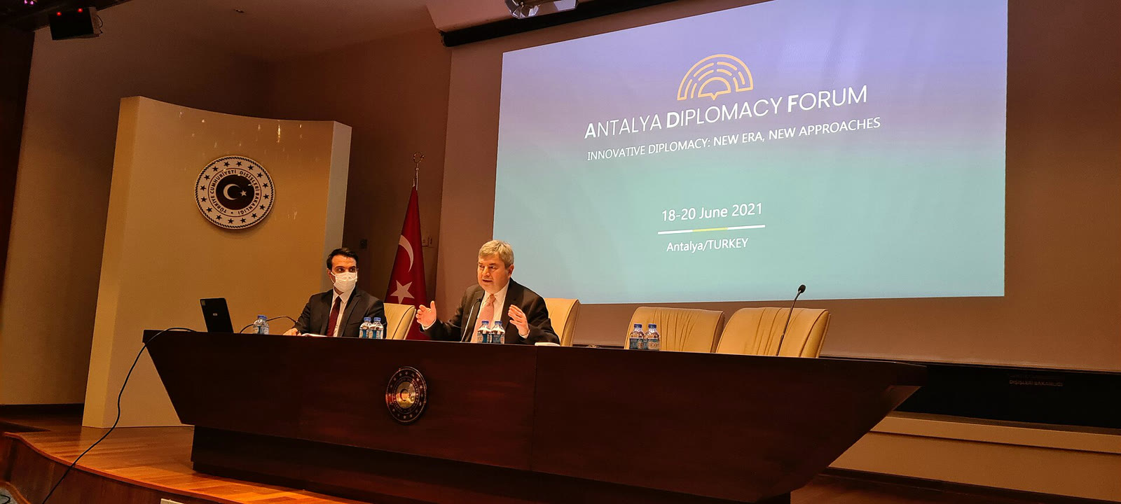 Haziran 2021'de düzenlenen ilk Antalya Diplomasi Forumu'na hazırlık