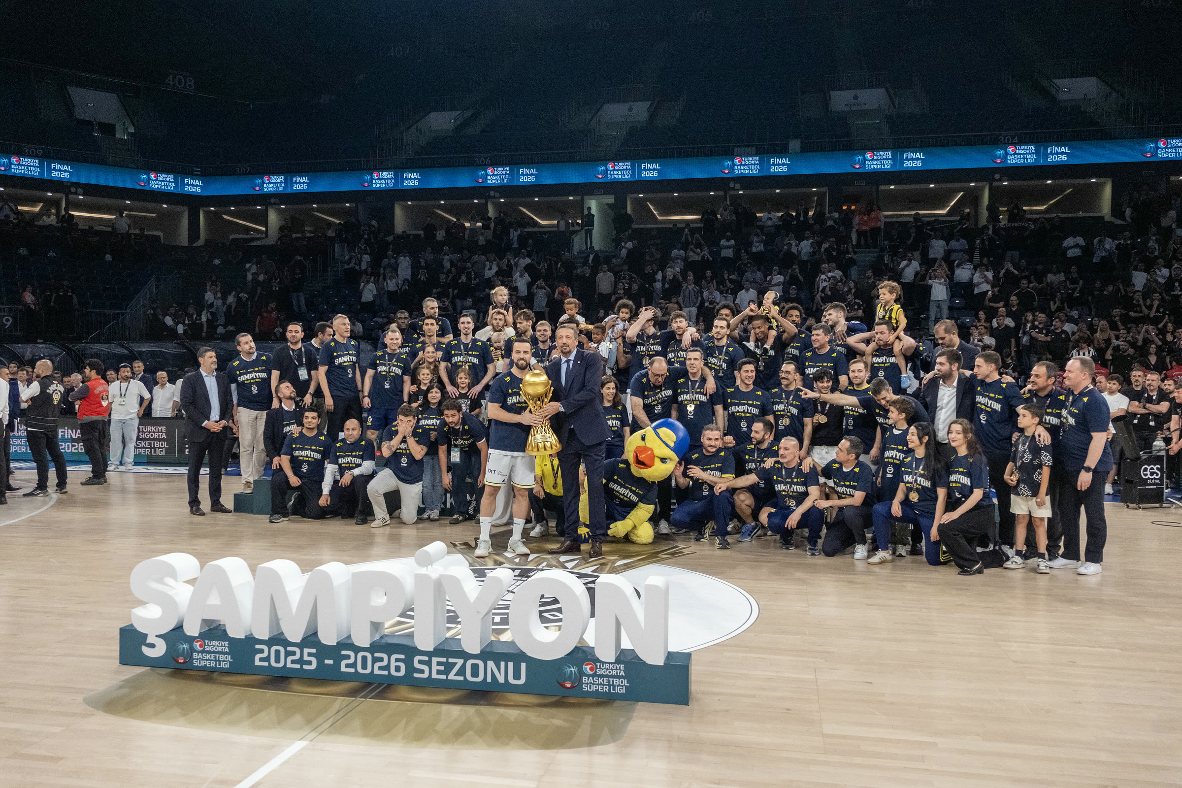 Basketbol Süper Ligi'nde 2025-26 sezonunun şampiyonluk töreni (arşiv)