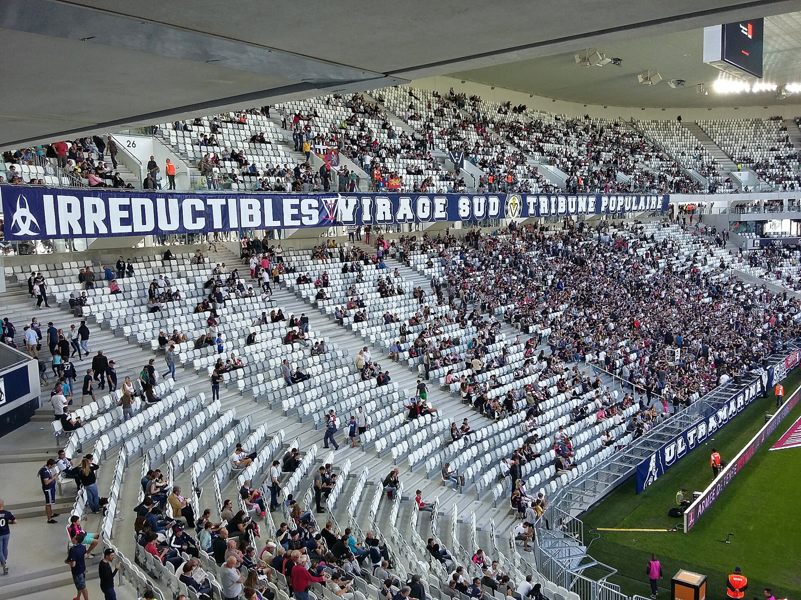 Bordeaux taraftarları Matmut Atlantique'in Virage Sud tribününde (arşiv)