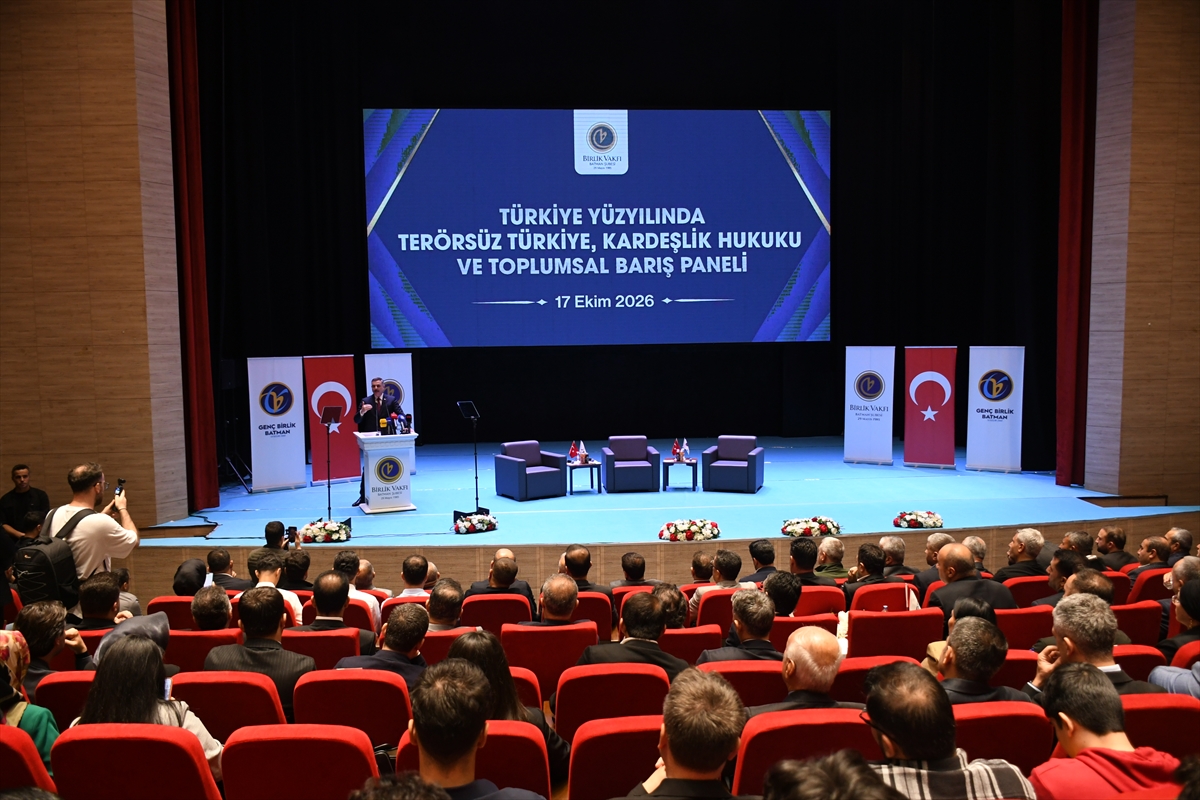 The “Terror-Free Türkiye, the Law of Brotherhood and Social Peace in the Century of Türkiye” panel in Batman