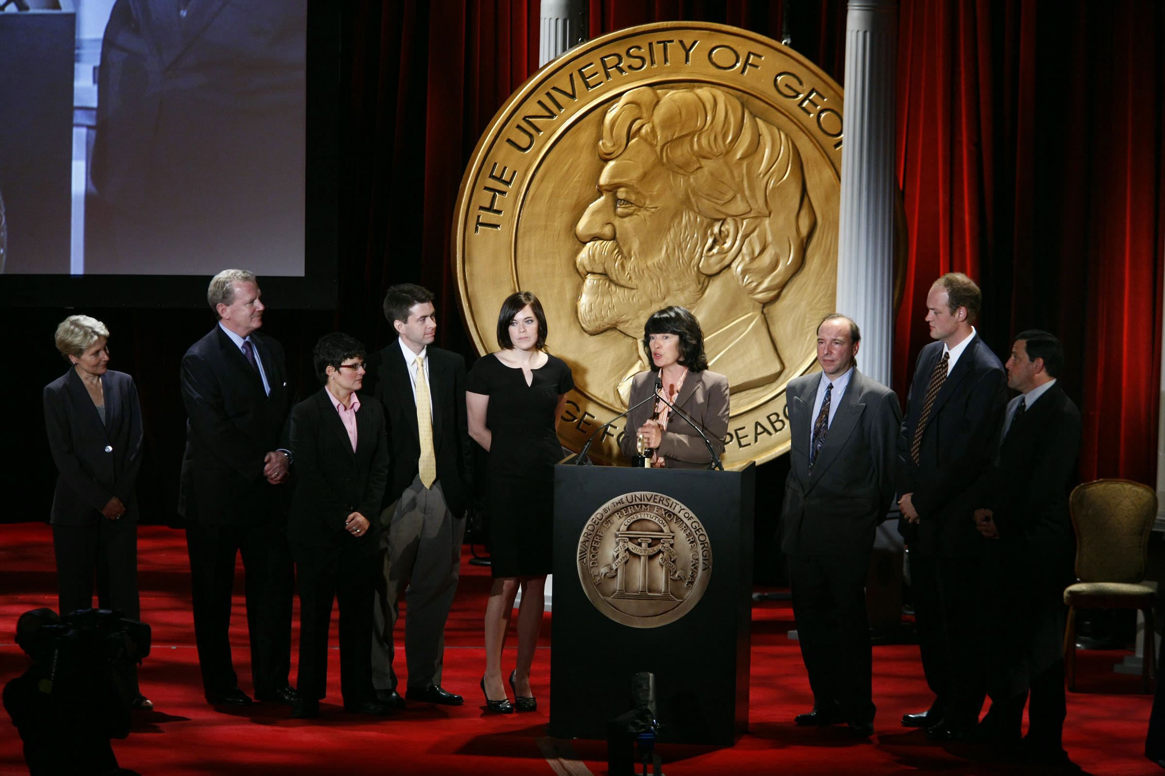 Amanpour, 2008'de Peabody Ödülü törenindeki konuşmasında