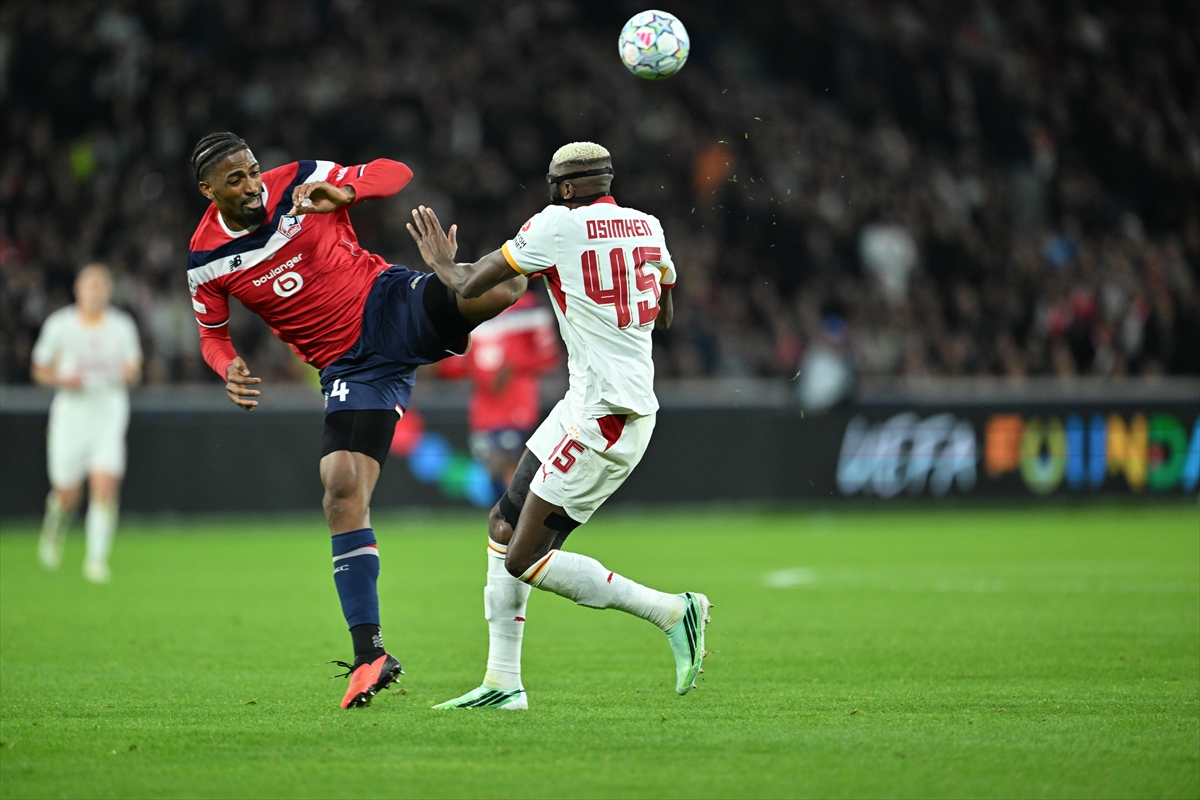 Galatasaray-Lille maçından bir an