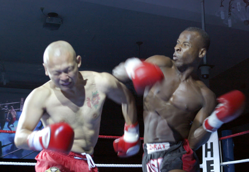 Kick boks maçından bir an (arşiv)