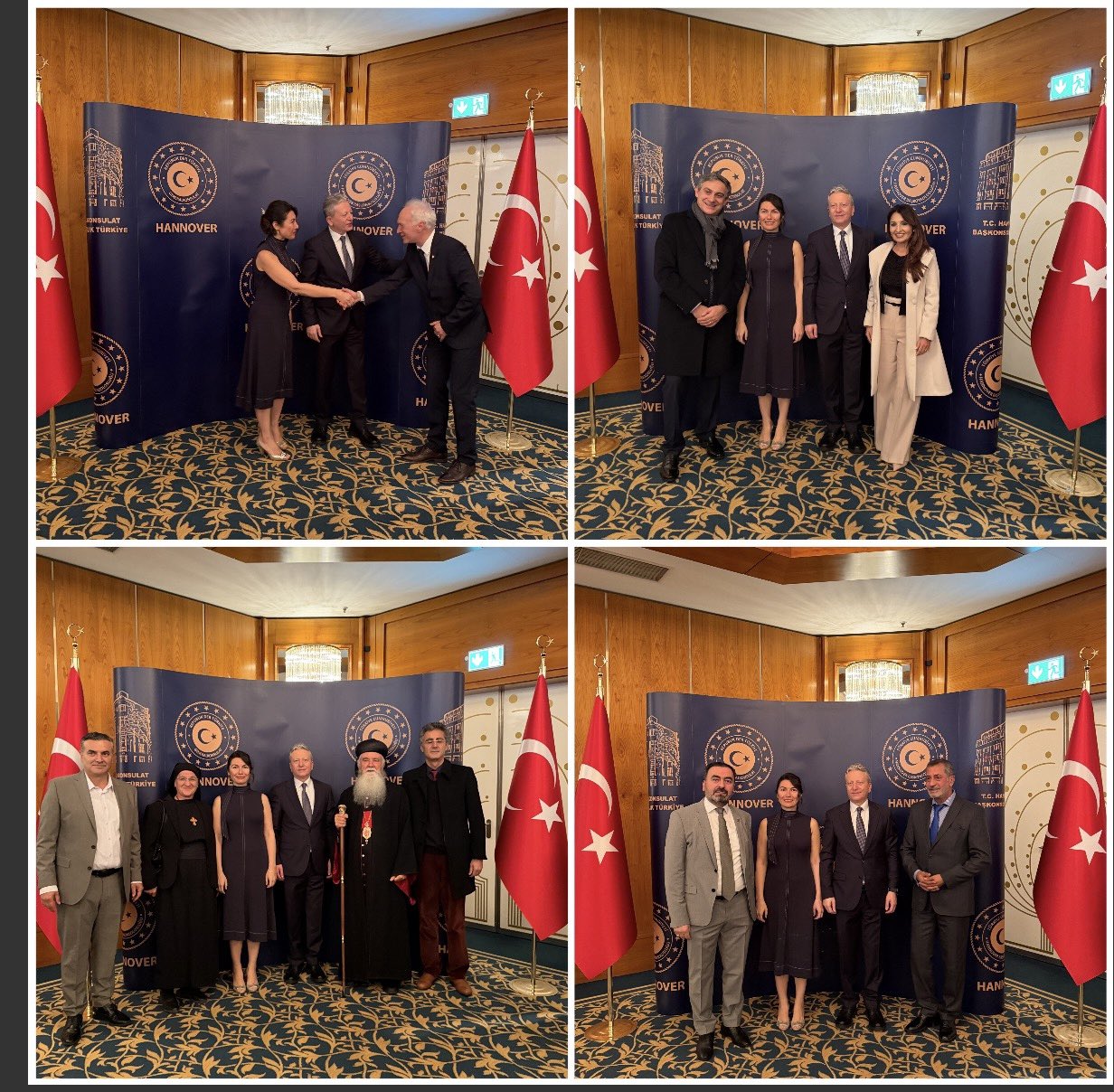 Commemorative photos taken with guests attending the reception