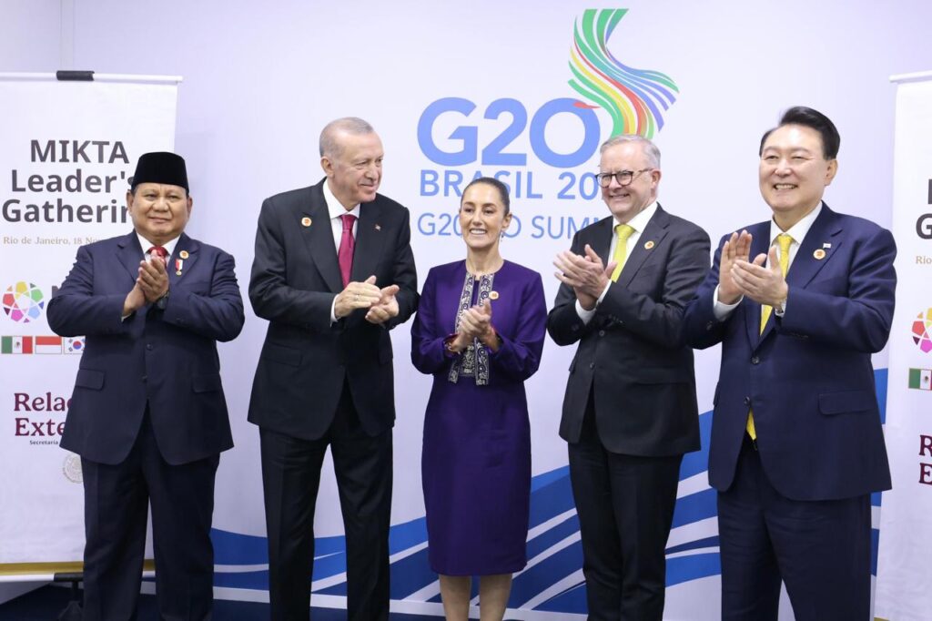 MIKTA liderleri G20 Brezilya Zirvesi'nde (2024)