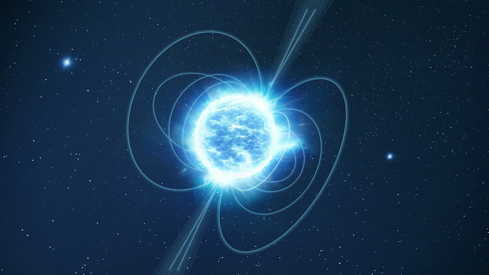 Bir magnetarın sanatçı çizimi (illüstrasyon)