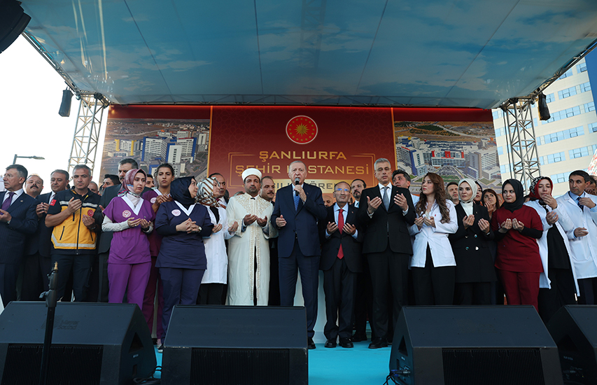 Şanlıurfa Şehir Hastanesi açılış töreninde sahne