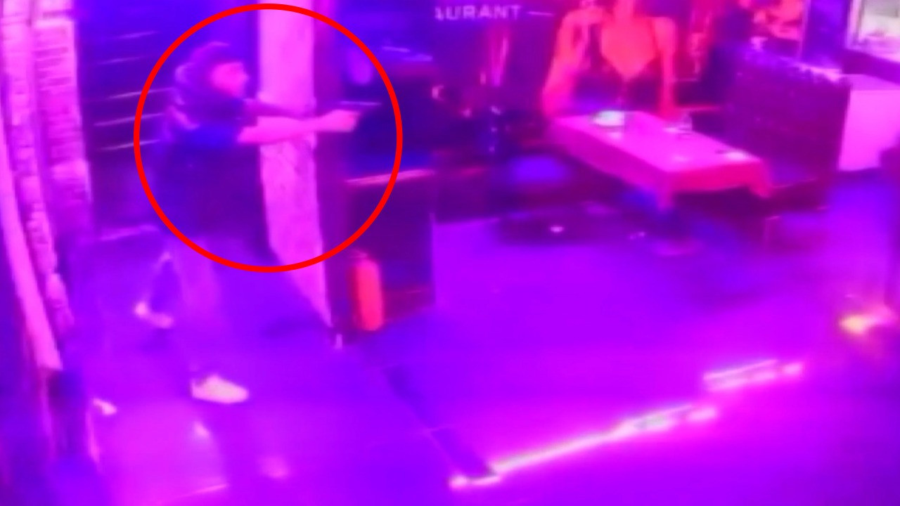 Saldırı anına ait güvenlik kamerası görüntüsü