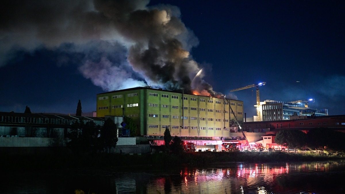 Factory building where the fire broke out