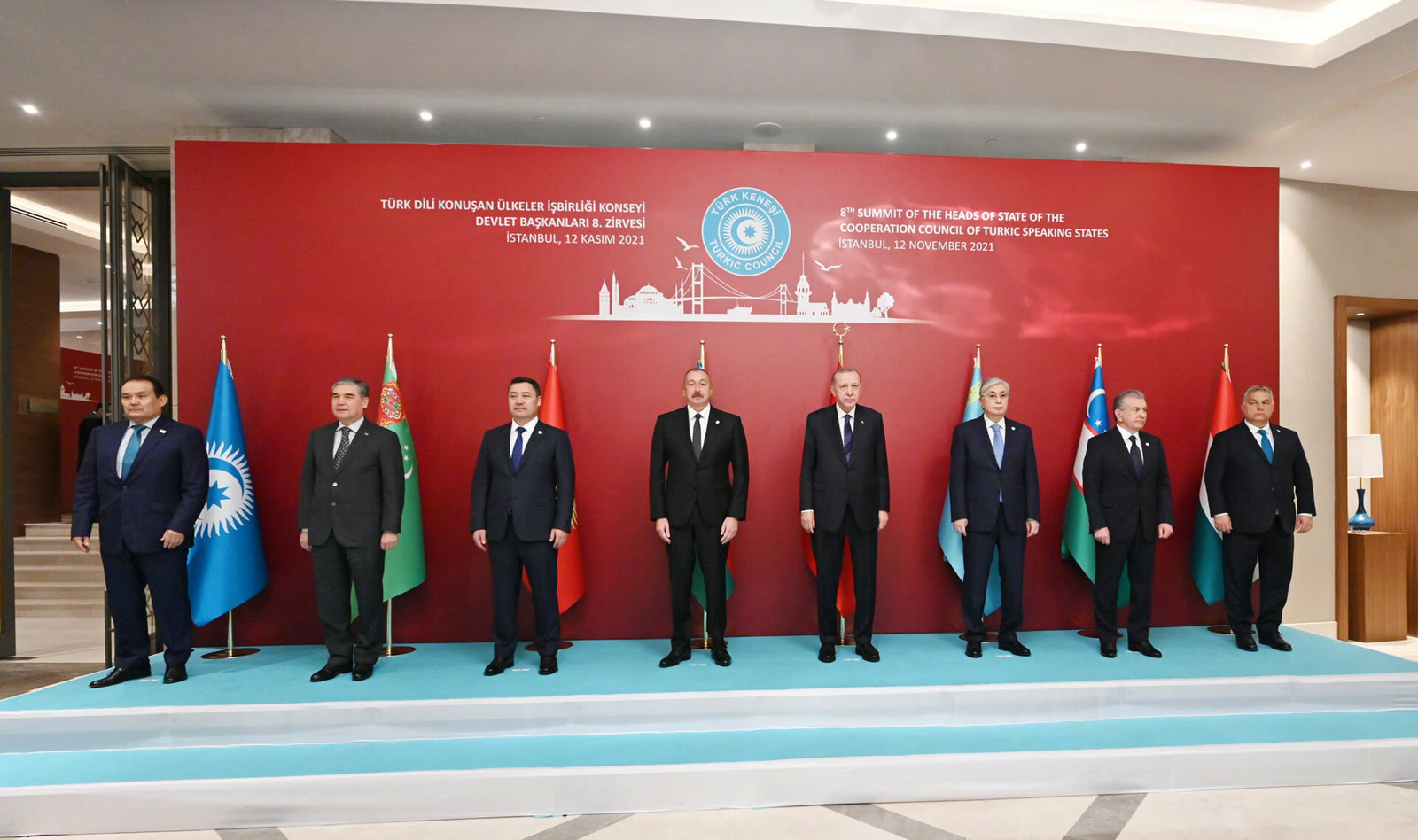 Konseyin adının Türk Devletleri Teşkilatı olarak değiştirildiği 2021 İstanbul Zirvesi (arşiv)