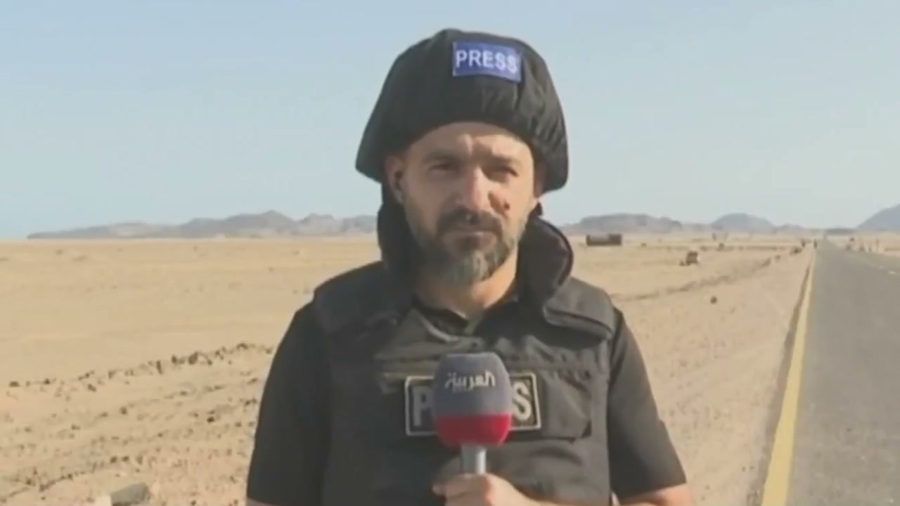 Al Arabiya muhabiri Babülmendep'te (video görüntüsü)