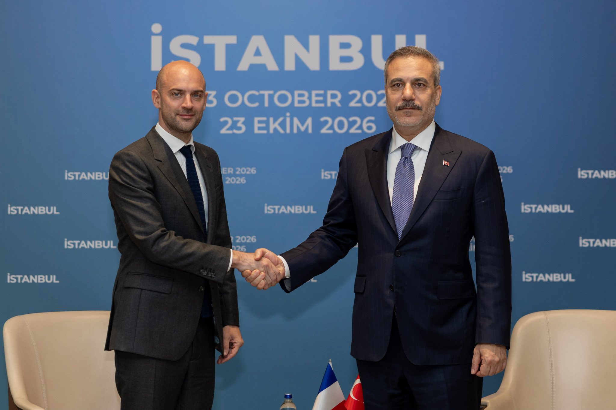 Fidan ile Fransa Avrupa ve Dışişleri Bakanı Barrot