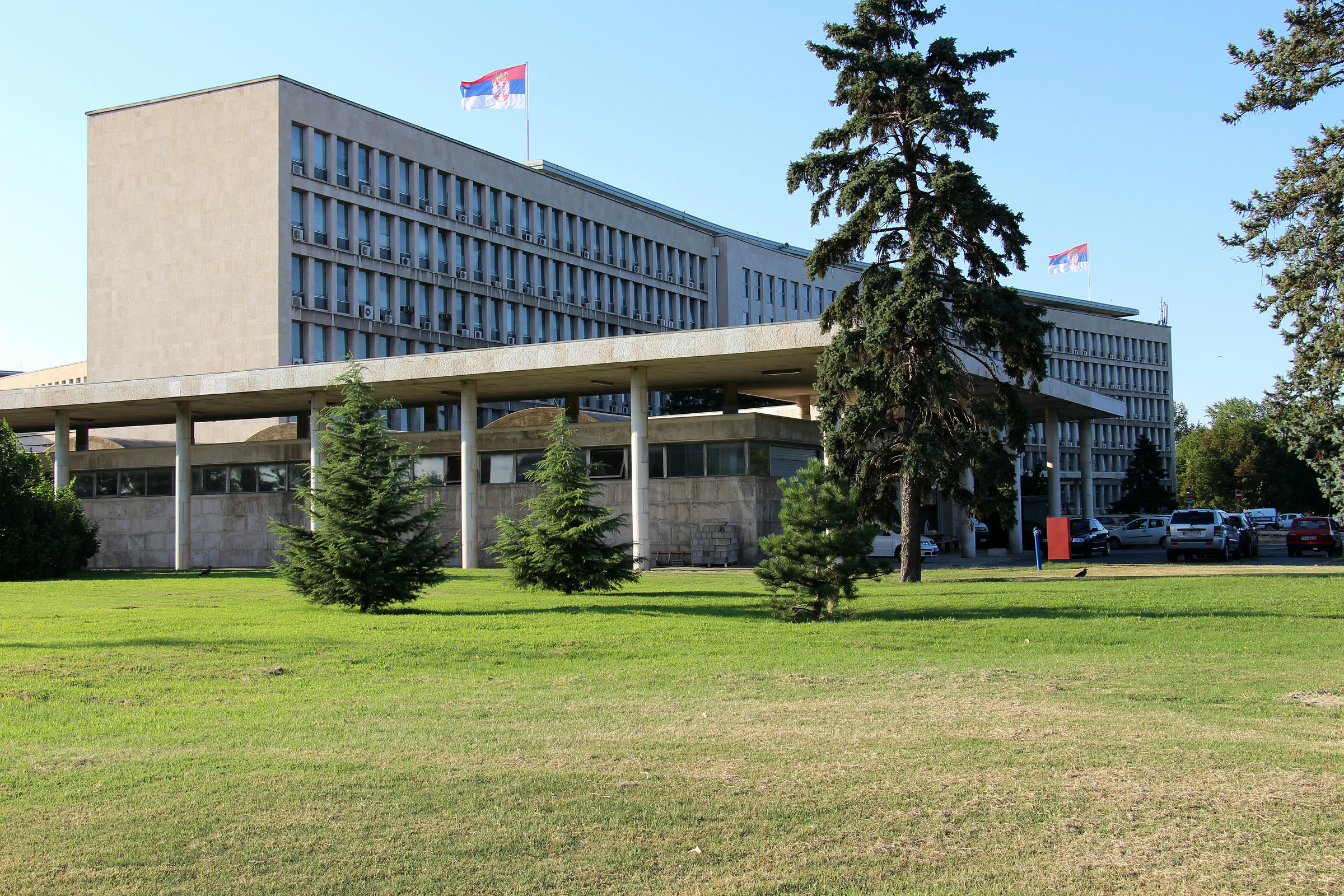 Belgrad'daki Sırbistan hükümet binası Palata Srbija (arşiv)