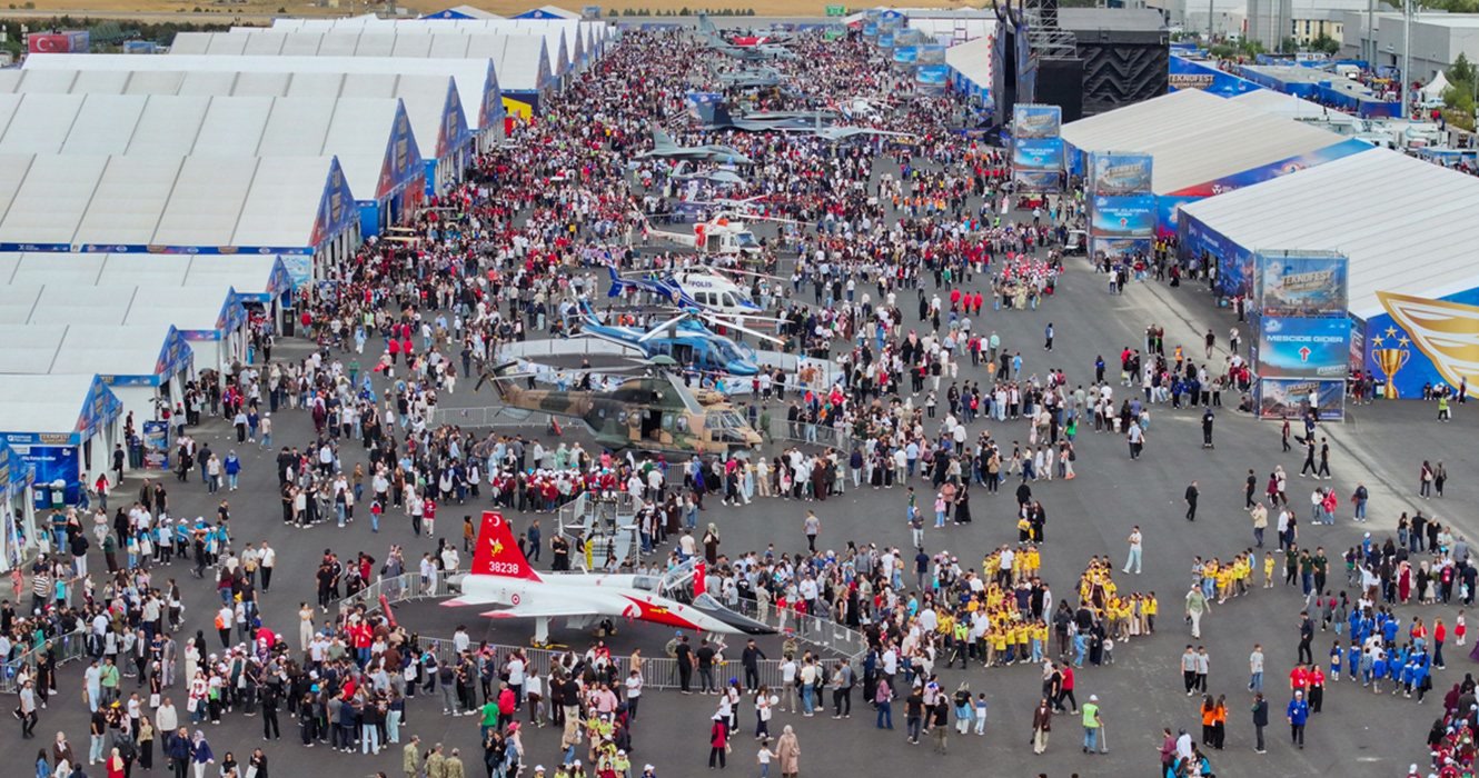 TEKNOFEST Güneydoğu festival alanından havadan görünüm