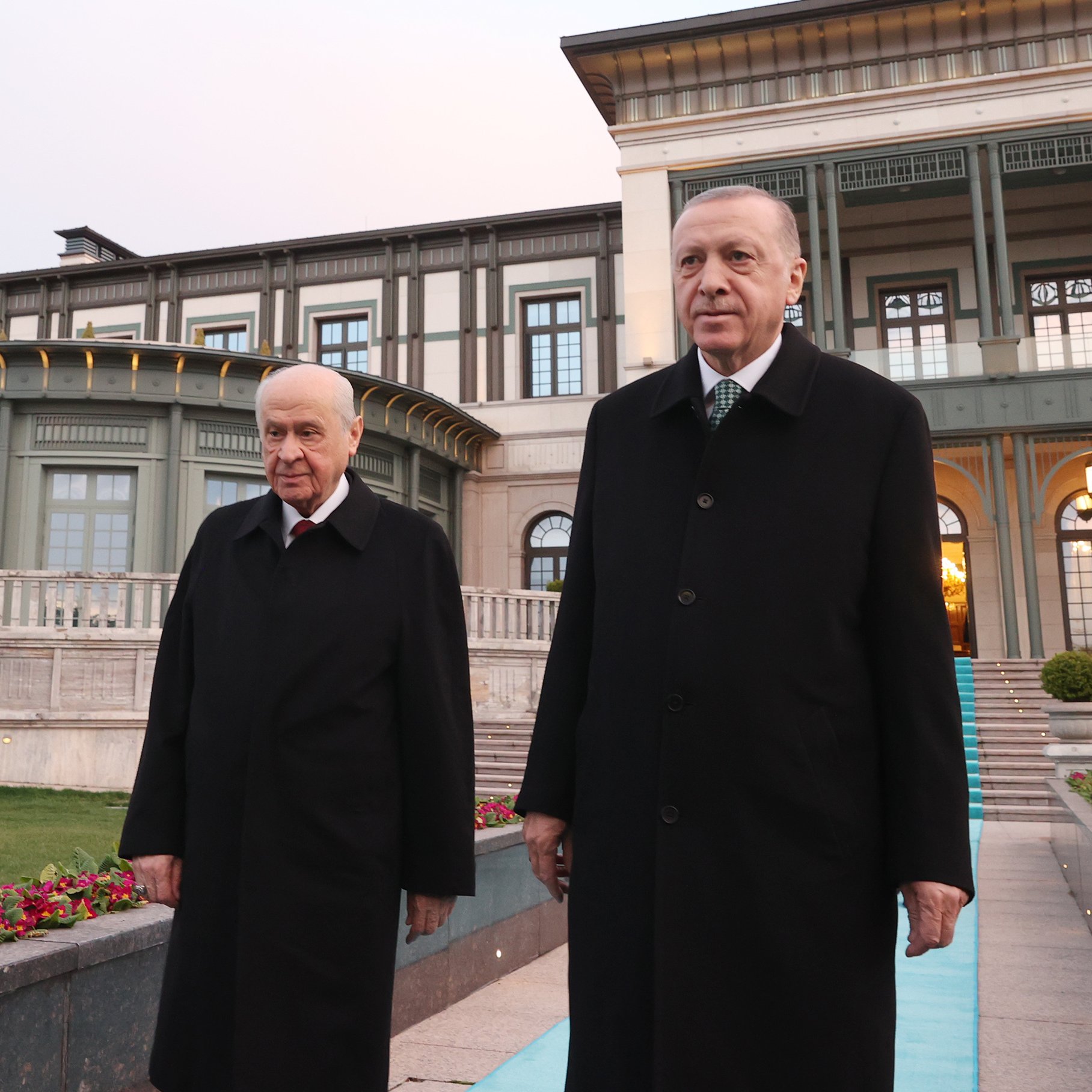 Erdoğan ve Bahçeli, Cumhurbaşkanlığı Külliyesi'nde (arşiv)