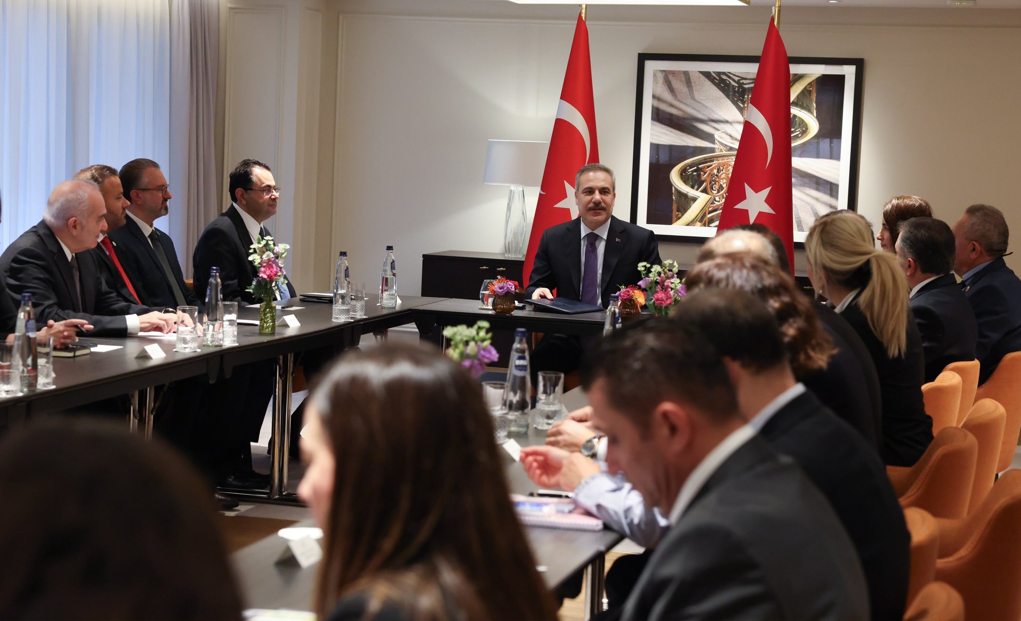 Fidan meets business community and NGO representatives in Brussels
