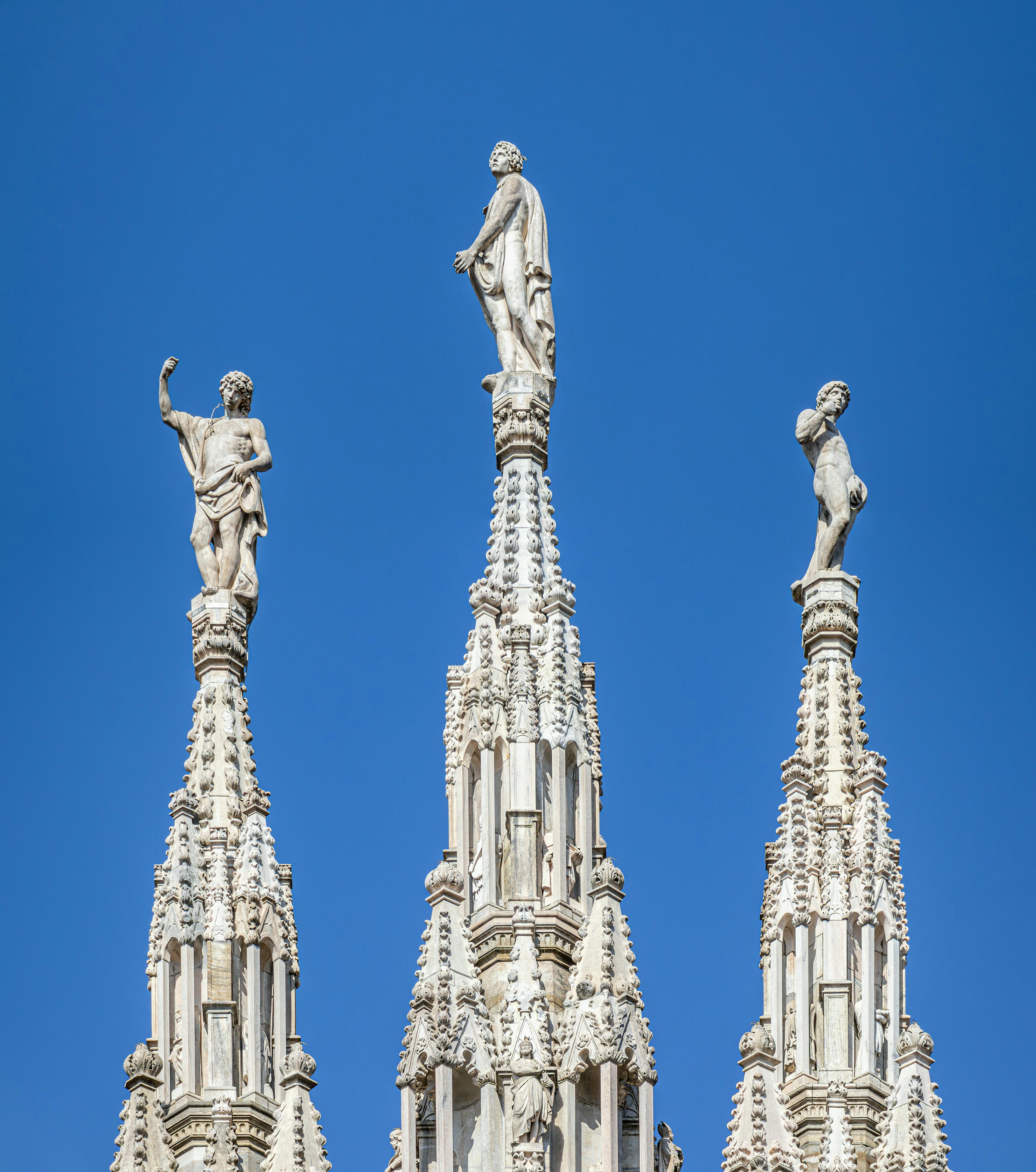 The spires of Milan Cathedral (file photo)
