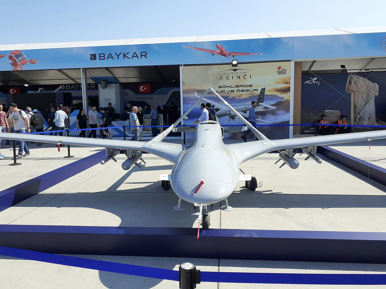 TEKNOFEST'te sergilenen Bayraktar TB2 (arşiv)
