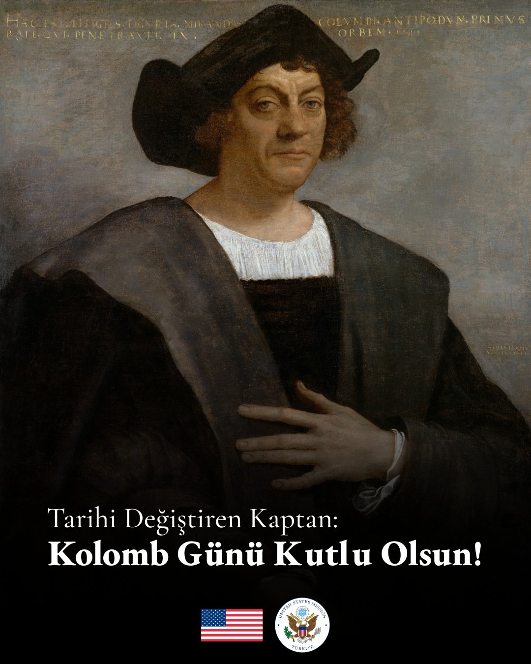 ABD Ankara Büyükelçiliğinin Kolomb Günü görseli