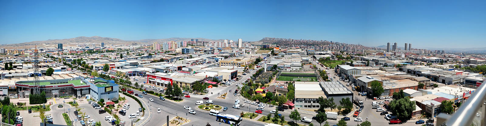 Ankara'daki OSTİM Organize Sanayi Bölgesi'nin panoramik görünümü (arşiv)