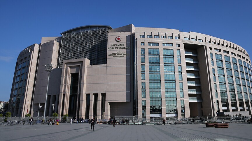 Istanbul Courthouse in Çağlayan, where the suspects were referred