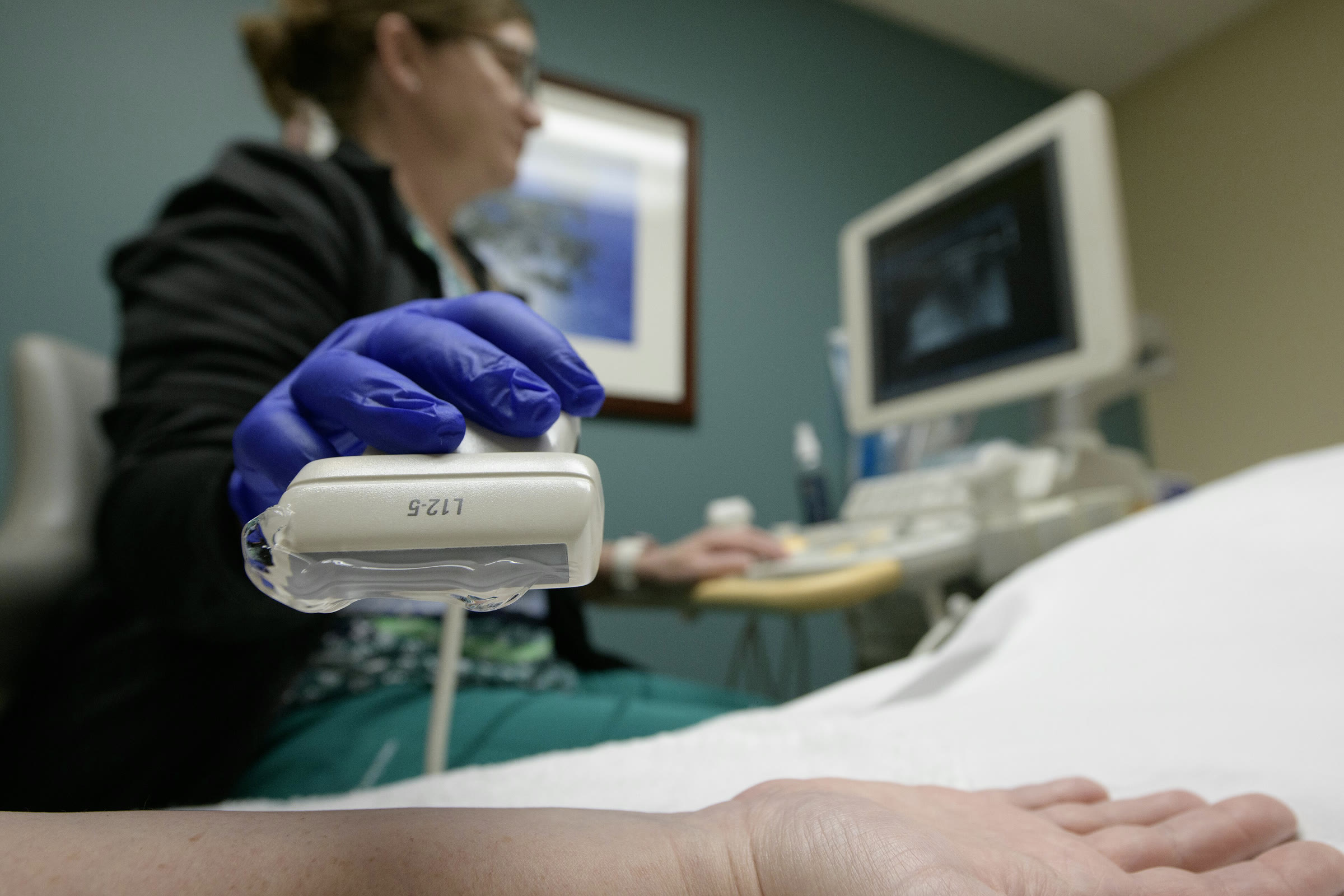 An ultrasound examination